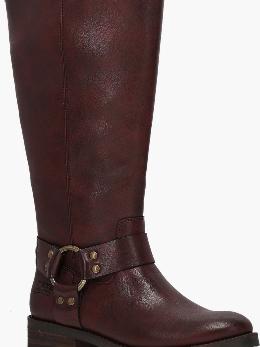Frye and Co Women’s Tall Burgundy Leather Riding Boots